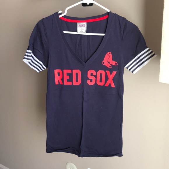 PINK Victoria's Secret Tops - PINK // Boston Red Sox Baseball Tee